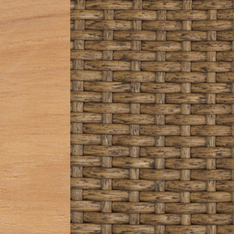 Natural Teak/Raffia
