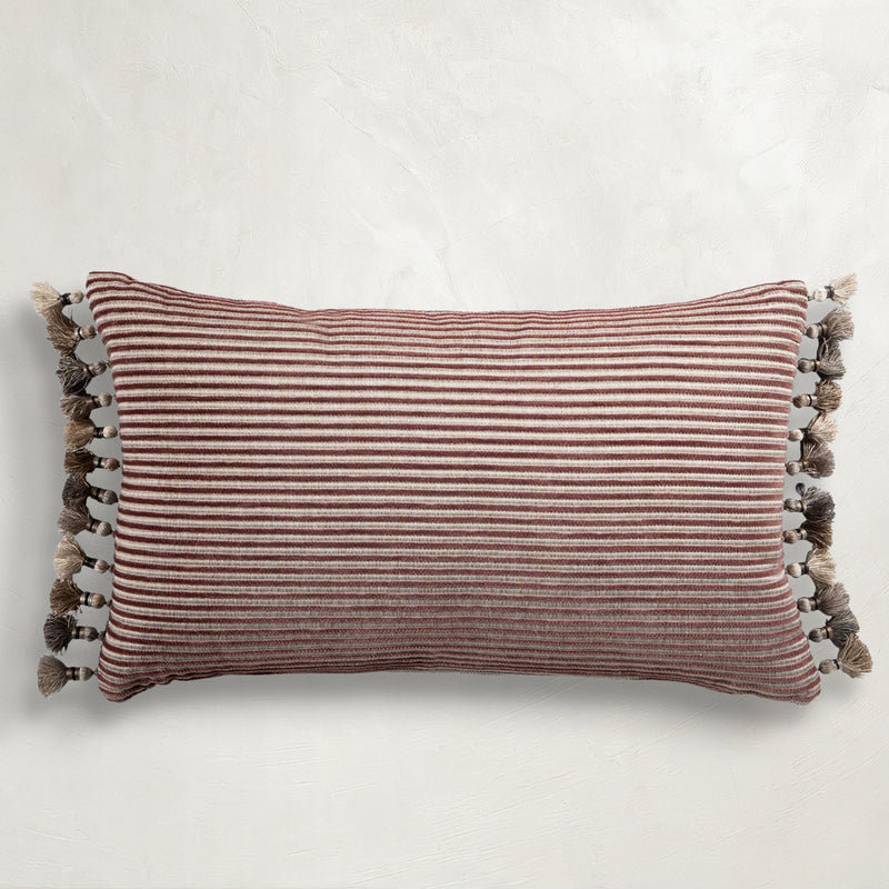 Textured Stripe Indoor Lumbar Pillow