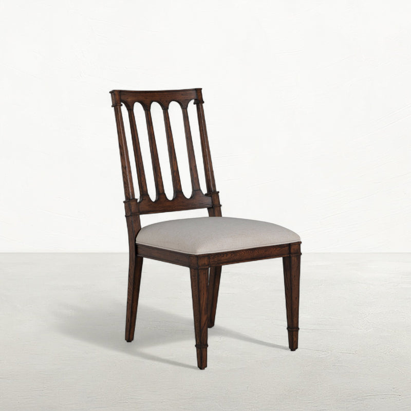 Mathis  Dining Side Chair - Rustic Antique Oak
