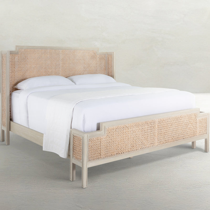 Camille King Bed - White