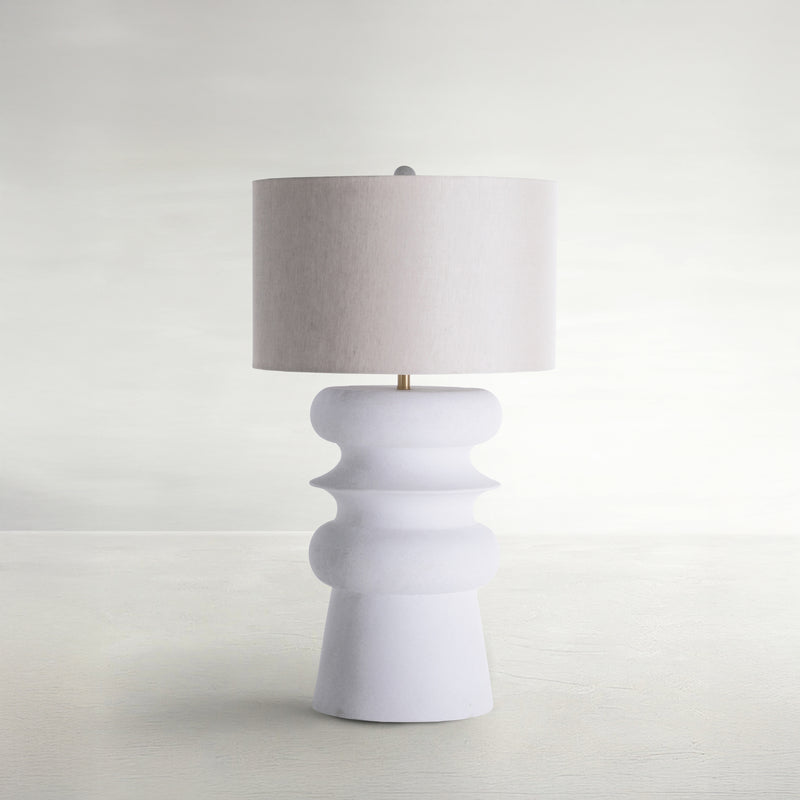 Claudius Table Lamp - White