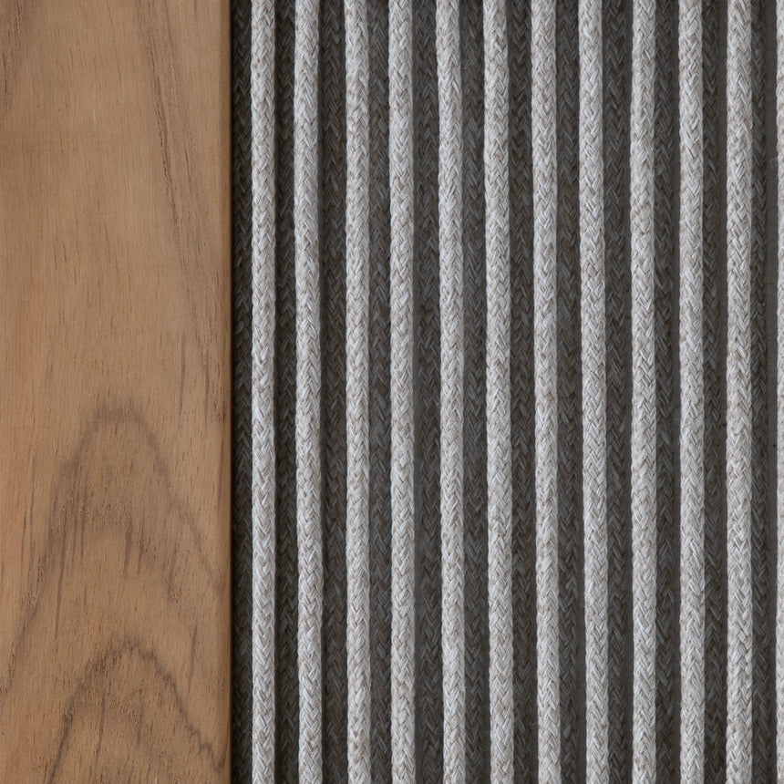 Natural Teak/Rope/Brass