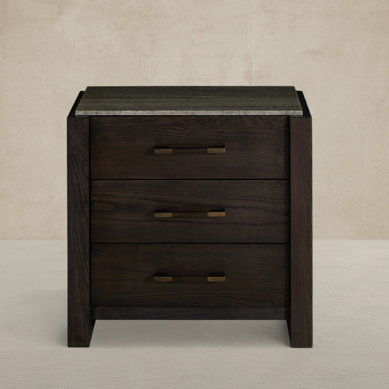 Bella Three Drawer Nightstand