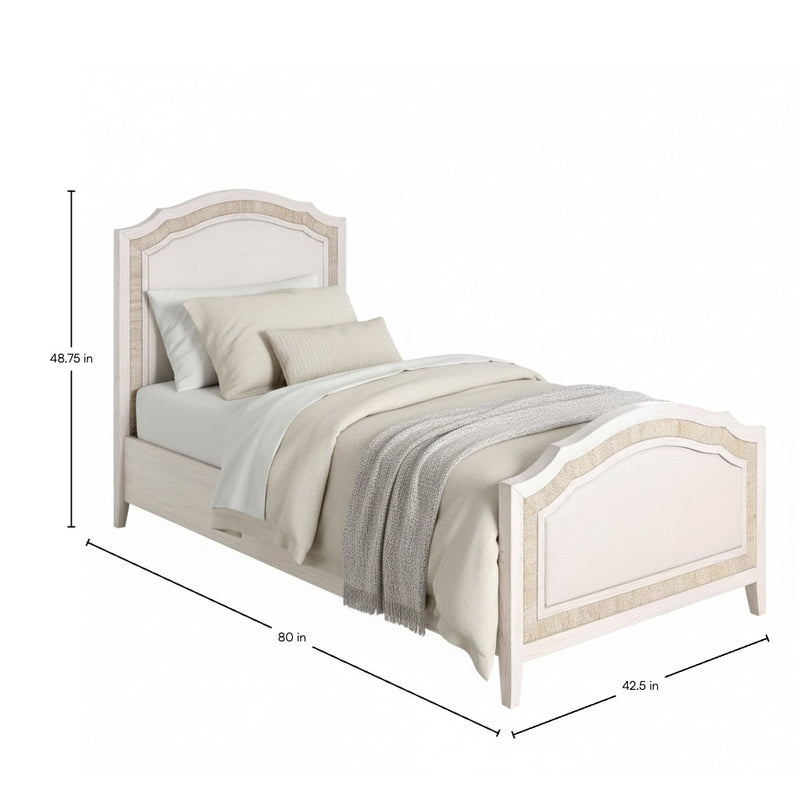 Grand Bermuda Classic Twin Bed - Whitewash