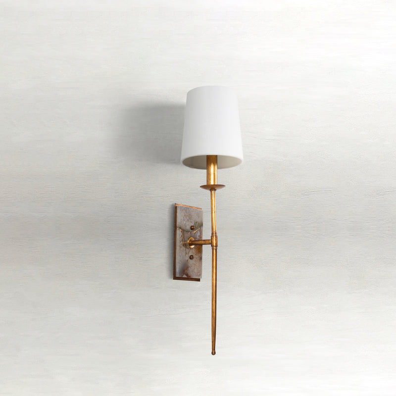 Garnet Sconce - Gold