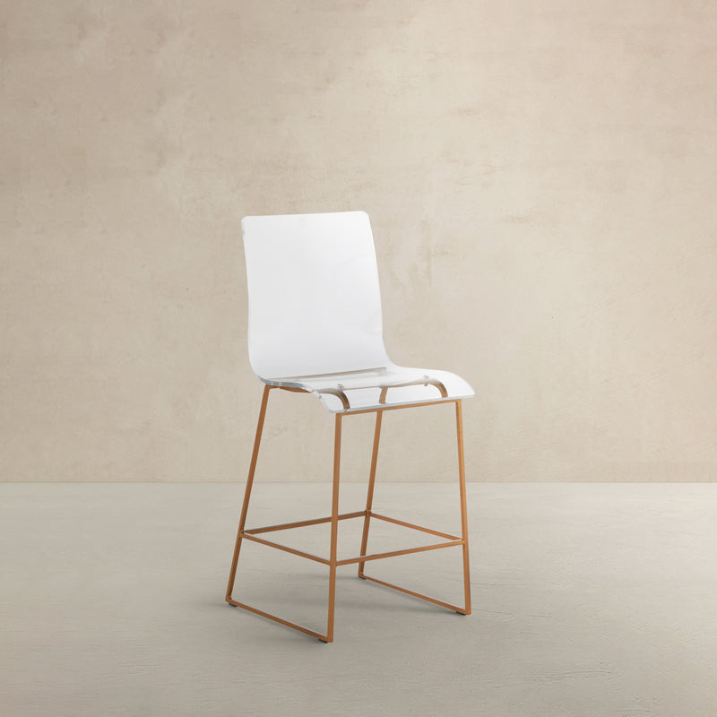 King 24.75 Counter Height Stool - Gold