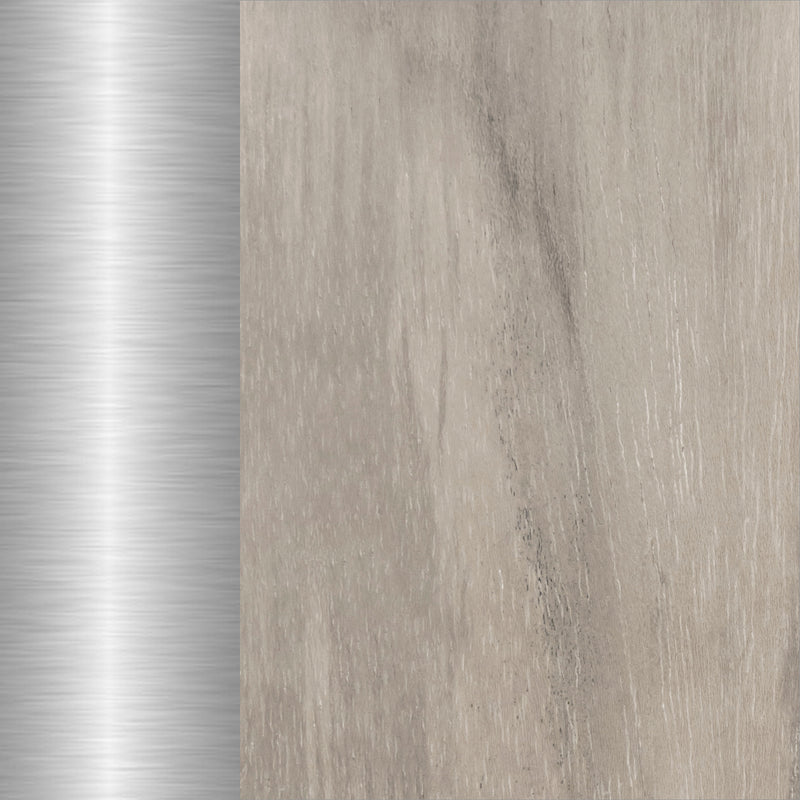 Oyster Teak/Brushed Stainless