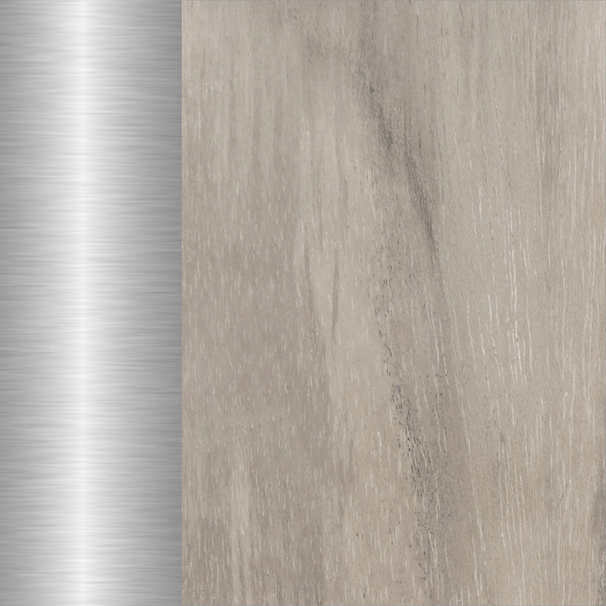 Oyster Teak/Brushed Stainless