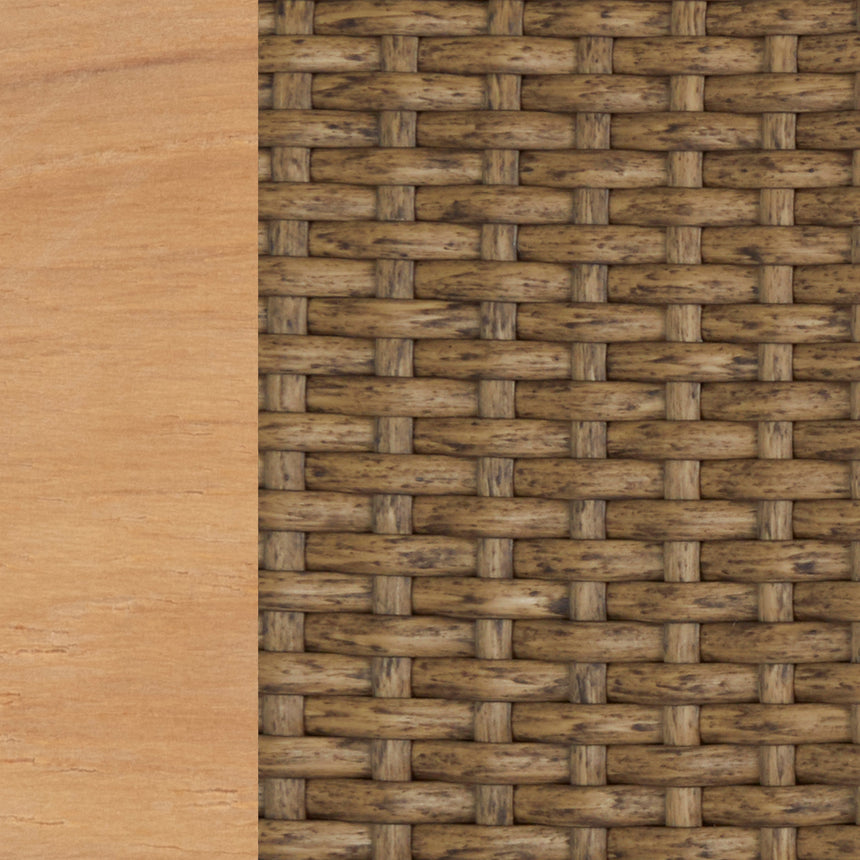 Natural Teak/Raffia