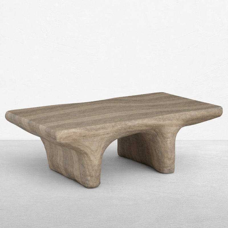 Ridge Cast Stone Coffee Table