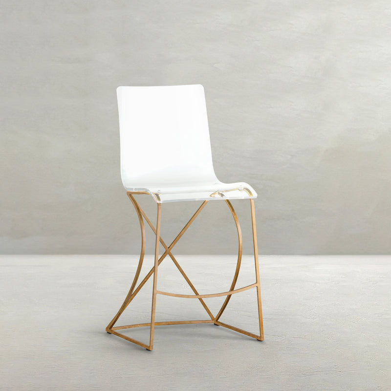 Johnson 24.75" Counter Height Stool - Gold