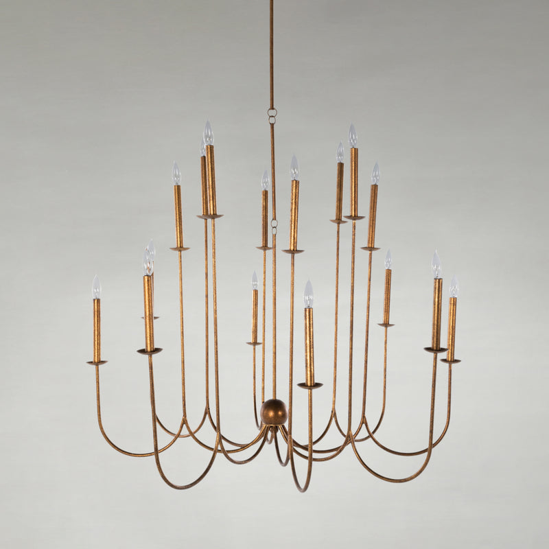 Snow Chandelier - Gold