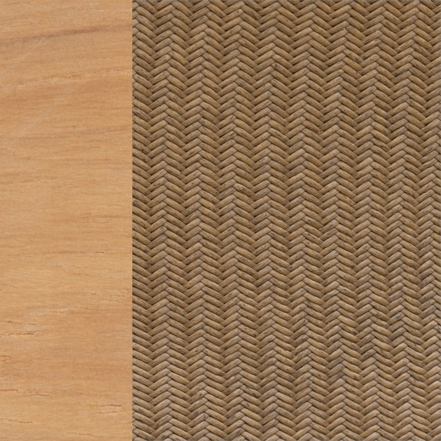 Natural Teak/Raffia