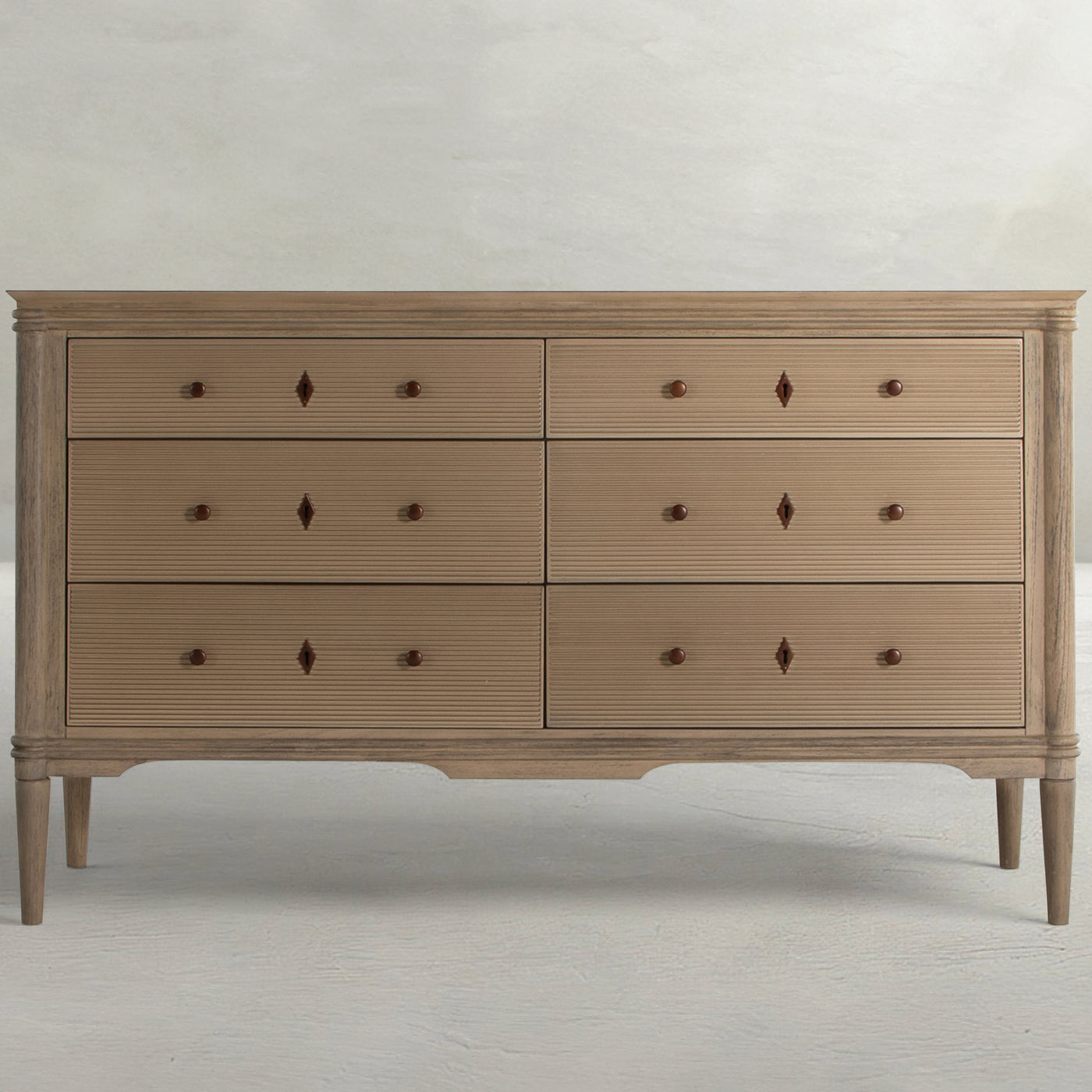 light wood dresser Wood, Grain Furniture, Top Rated Dressers serene look Rattan & Wood 3-Drawer Dresser