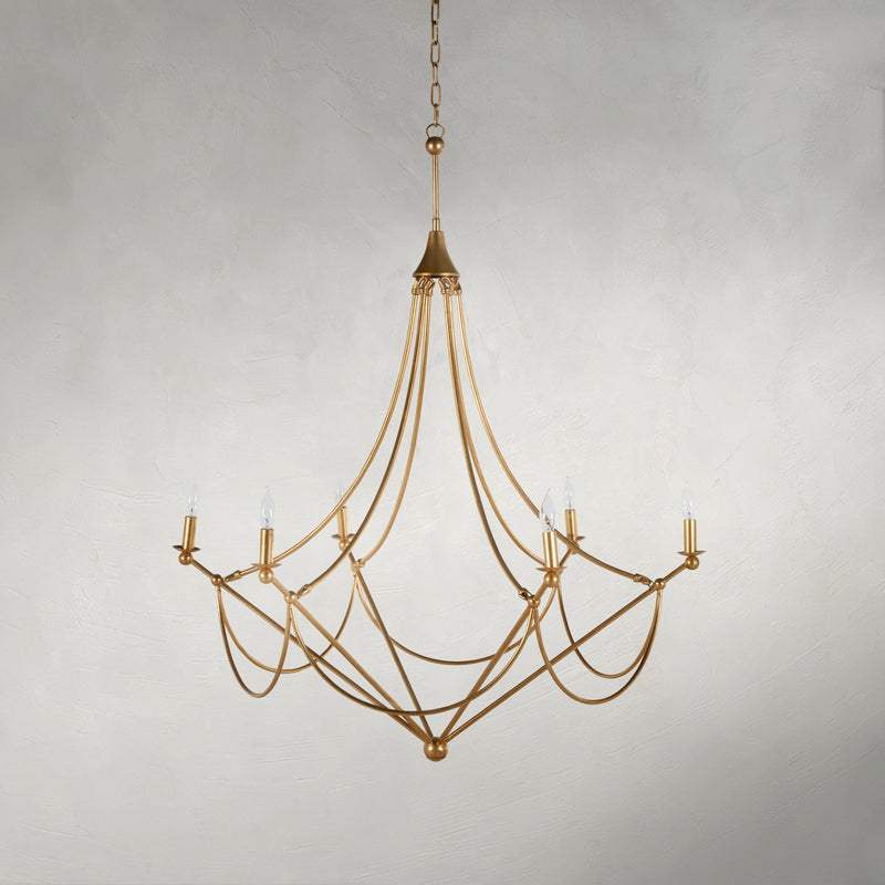 Miles Chandelier - Gold