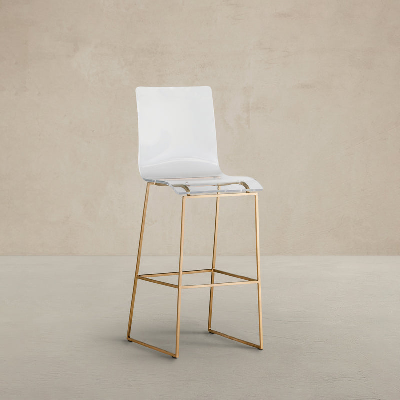 King 30.25" Bar Height Stool - Gold