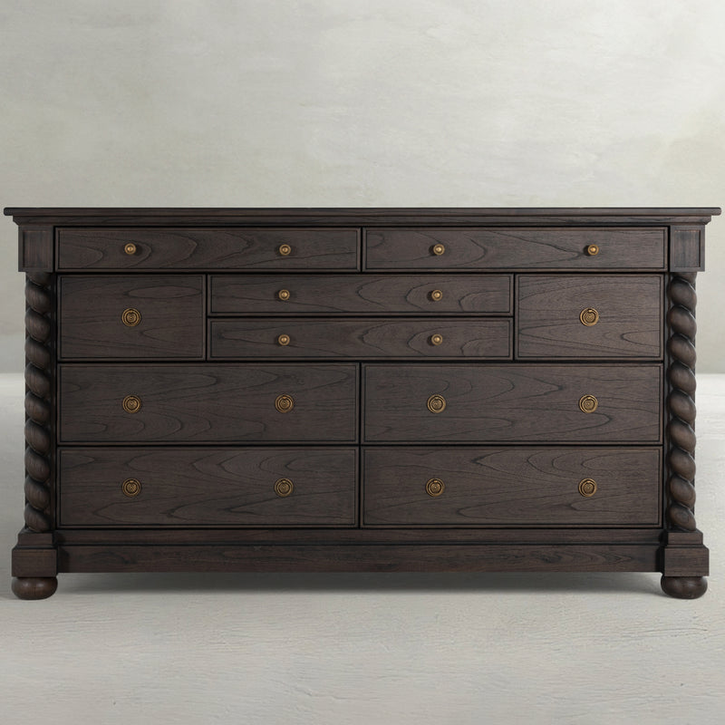 grey brown dresser Burkhardt Dresser