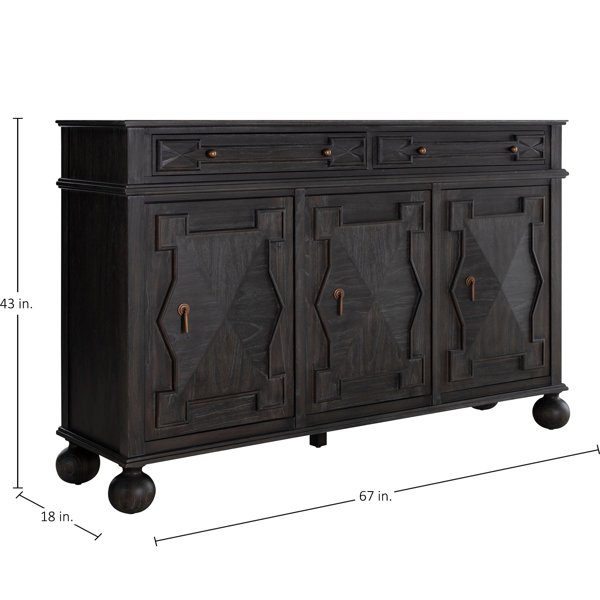 Ezekiel Sideboard - Dark