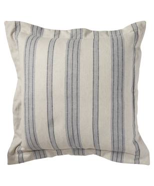 Rosemary Stripe Indoor/Outdoor Pillow Denim