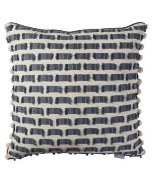 All Fringed Up Indoor Pillow Denim