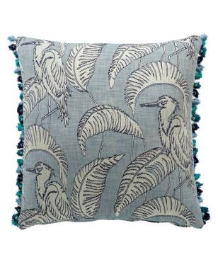 Egret Indoor Pillow Indigo