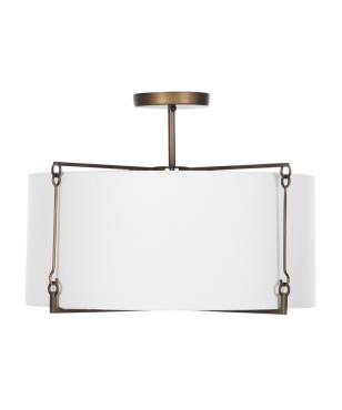 Theresa Semi-Flush Mount - Bronze