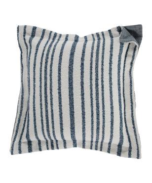 Shaggy Stripe Indoor/Outdoor Pillow Reef