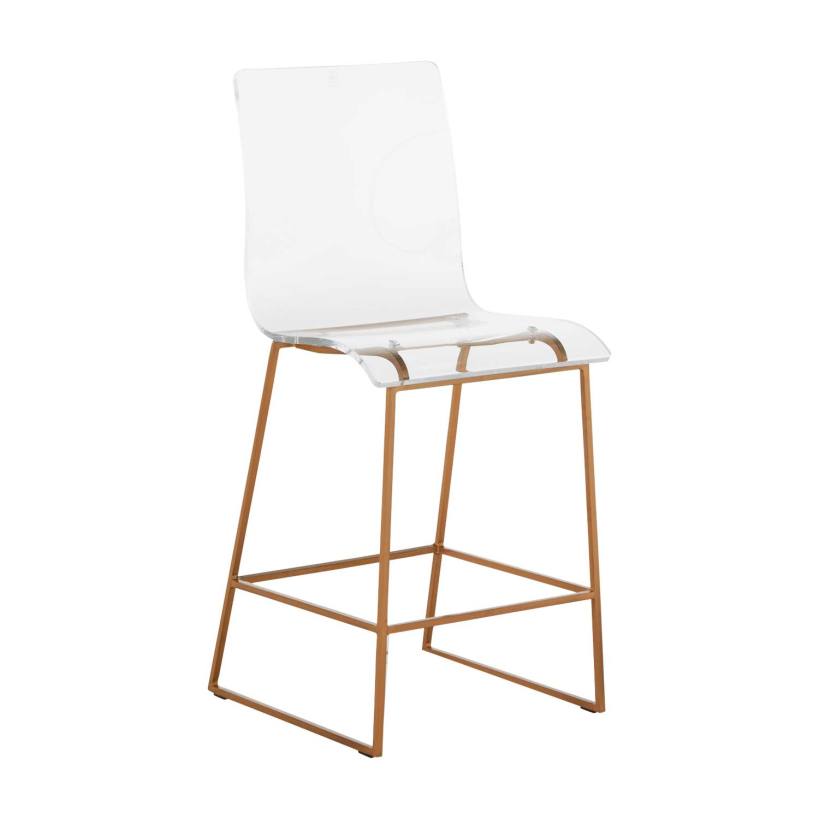 King 24.75 Counter Height Stool Gold