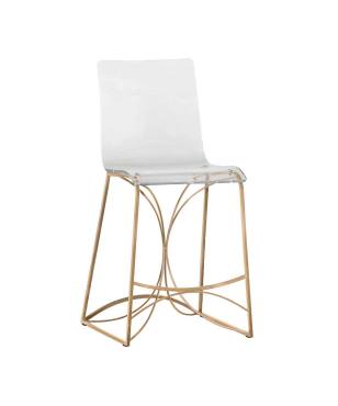 Angela 24.75" Counter Height Stool - Gold