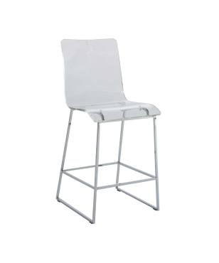 King 24.75" Counter Height Stool - Chrome